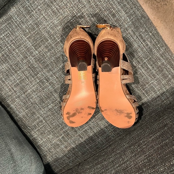 Azura Leather/Suede Sparkle Heels - Picture 4 of 4